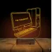 Bilgisayar Tasarım Gamer Pc Kişiye Özel 3D Lamba - Masa Gece Lambası