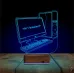 Bilgisayar Tasarım Gamer Pc Kişiye Özel 3D Lamba - Masa Gece Lambası