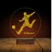 Futbolcu Hediye Kişiye Özel 3D Lamba - Masa Gece Lambası
