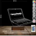 Laptop Notbook Bilgisayar Kişiye Özel 3D Lamba - Masa Gece Lambası