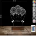 Doğum Günü Balon Kutlama Kişiye Özel 3D Lamba - Masa Gece Lambası