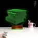 Öğretmene Hediye Kitap Kişiye Özel 3D Lamba - Masa Gece Lambası