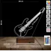 Elektro Gitar Gitarist Kişiye Özel 3D Lamba - Masa Gece Lambası