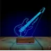 Elektro Gitar Gitarist Kişiye Özel 3D Lamba - Masa Gece Lambası