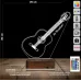 Klasik Gitar Gitarist Kişiye Özel 3D Lamba - Masa Gece Lambası