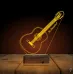 Klasik Gitar Gitarist Kişiye Özel 3D Lamba - Masa Gece Lambası