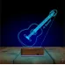 Klasik Gitar Gitarist Kişiye Özel 3D Lamba - Masa Gece Lambası