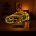 Spor Araba Bmw Tasarım Kişiye Özel 3D Lamba - Masa Gece Lambası