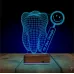 Smile Diş Hekimi Diş Doktoru Hediye Kişiye Özel 3D Lamba - Masa Gece Lambası