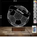 Futbolcu Hediye Futbol Topu Kişiye Özel 3D Lamba - Masa Gece Lambası