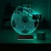 Futbolcu Hediye Futbol Topu Kişiye Özel 3D Lamba - Masa Gece Lambası