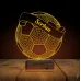 Futbolcu Hediye Futbol Topu Kişiye Özel 3D Lamba - Masa Gece Lambası