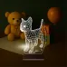 Kedi Tasarım Kişiye Özel 3D Lamba - Masa Gece Lambası