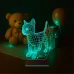 Kedi Tasarım Kişiye Özel 3D Lamba - Masa Gece Lambası