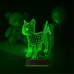 Kedi Tasarım Kişiye Özel 3D Lamba - Masa Gece Lambası