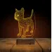Kedi Tasarım Kişiye Özel 3D Lamba - Masa Gece Lambası