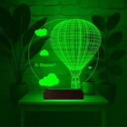 Balon Bulut Tasarım Kişiye Özel 3D Lamba - Masa Gece Lambası