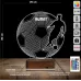 Futbolcu Ronaldo Futbol Taraftar Kişiye Özel 3D Lamba - Masa Gece Lambası