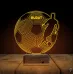 Futbolcu Ronaldo Futbol Taraftar Kişiye Özel 3D Lamba - Masa Gece Lambası