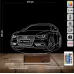 Audi Tasarım Kişiye Özel 3D Lamba - Masa Gece Lambası
