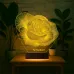 Gül Sevgiliye Hediye Kişiye Özel 3D Lamba - Masa Gece Lambası