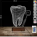 Smile Diş Hekimi Diş Doktoru Hediye Kişiye Özel 3D Lamba - Masa Gece Lambası