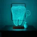 Smile Diş Hekimi Diş Doktoru Hediye Kişiye Özel 3D Lamba - Masa Gece Lambası
