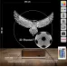 Kartal Top Futbol Taraftar Hediye Kişiye Özel 3D Lamba - Masa Gece Lambası