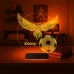 Kartal Top Futbol Taraftar Hediye Kişiye Özel 3D Lamba - Masa Gece Lambası