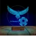 Kartal Top Futbol Taraftar Hediye Kişiye Özel 3D Lamba - Masa Gece Lambası