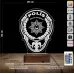 Polise Hediye Polis Logo Kişiye Özel 3D Lamba - Masa Gece Lambası