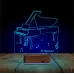 Piyano Müzik Piyanist Kişiye Özel 3D Lamba - Masa Gece Lambası