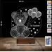 Ayıcık Hediye Balon Kişiye Özel 3D Lamba - Masa Gece Lambası