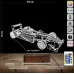 Formula Yarış Arabası Kişiye Özel 3D Lamba - Masa Gece Lambası