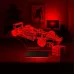 Formula Yarış Arabası Kişiye Özel 3D Lamba - Masa Gece Lambası