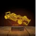 Formula Yarış Arabası Kişiye Özel 3D Lamba - Masa Gece Lambası