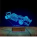Formula Yarış Arabası Kişiye Özel 3D Lamba - Masa Gece Lambası