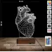 Kalp Cerrah Kişiye Özel 3D Lamba - Masa Gece Lambası