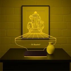 Satranç Kişiye Özel 3D Lamba - Masa Gece Lambası