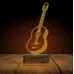 Klasik Gitar Müzisyen Hediye Kişiye Özel 3D Lamba - Masa Gece Lambası