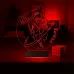 Kick Box Boksör Hediye Kişiye Özel 3D Lamba - Masa Gece Lambası
