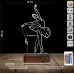 Balerin Bale Tasarım Kişiye Özel 3D Lamba - Masa Gece Lambası