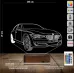 Araba Bmw Tasarım Kişiye Özel 3D Lamba - Masa Gece Lambası