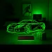 Spor Araba Ferrari Tasarım Kişiye Özel 3D Lamba - Masa Gece Lambası