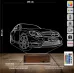 Araba Mercedes Tasarım Kişiye Özel 3D Lamba - Masa Gece Lambası