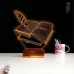Öğretmene Hediye Kitap Mesajlı Kişiye Özel 3D Lamba - Masa Gece Lambası