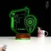Polise Hediye Polis Logo Kişiye Özel 3D Lamba - Masa Gece Lambası