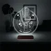 Müzik Nota Mikrofon Kişiye Özel 3D Lamba - Masa Gece Lambası