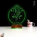 Müzik Nota Mikrofon Kişiye Özel 3D Lamba - Masa Gece Lambası