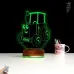 Çocuk Odası Traktör Tasarım Kişiye Özel 3D Lamba - Masa Gece Lambası